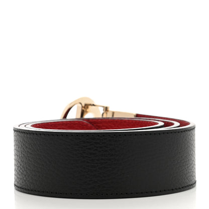 Gucci Calfskin 1973 Reversible Belt 85 34 Black Red 2 of 5