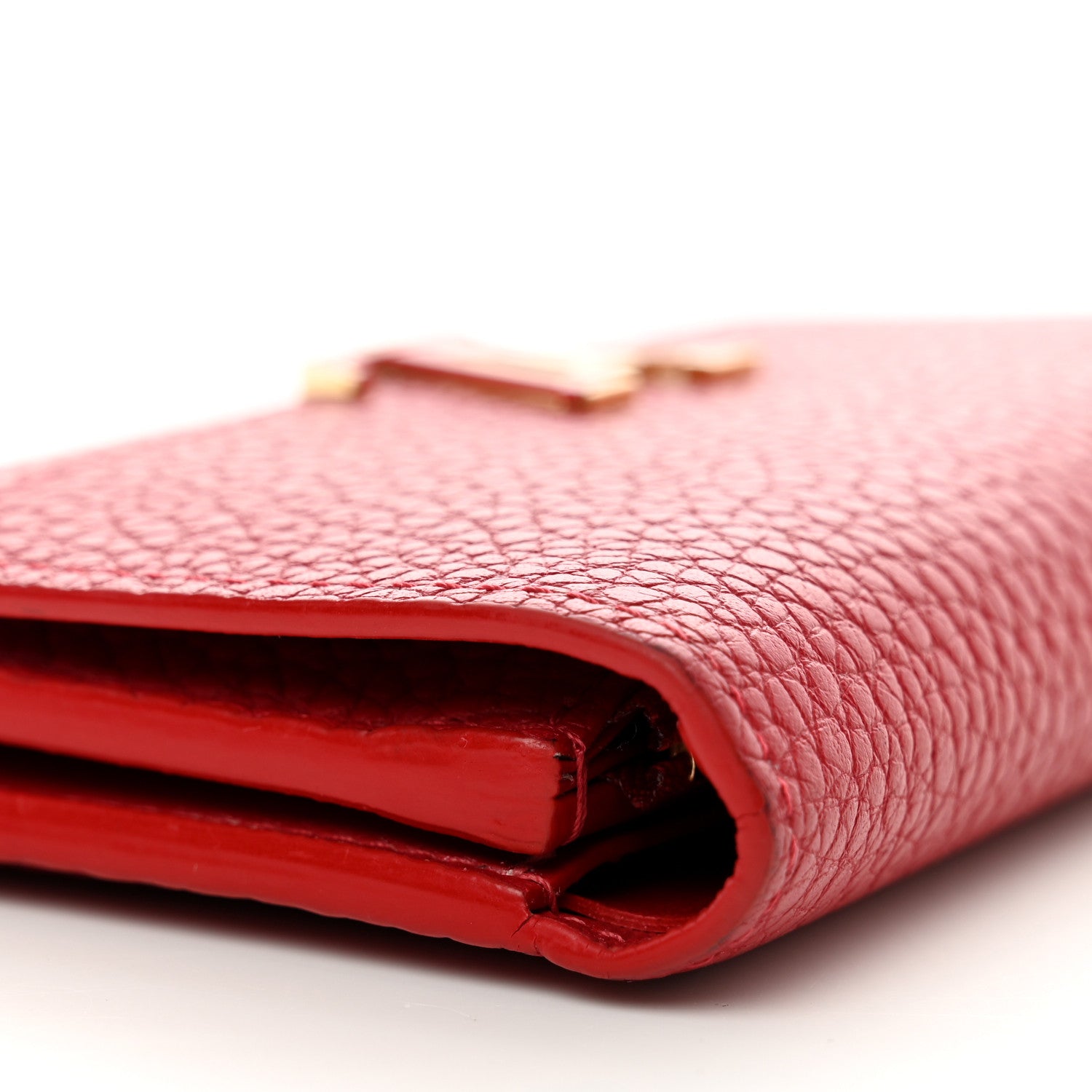 Louis Vuitton Taurillon Capucines Compact Wallet Scarlet 10 of 12