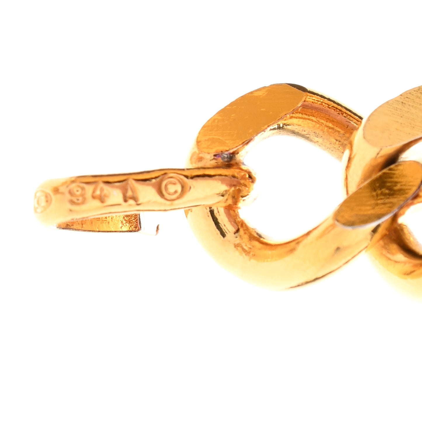 Chain CC Medallion Belt Gold