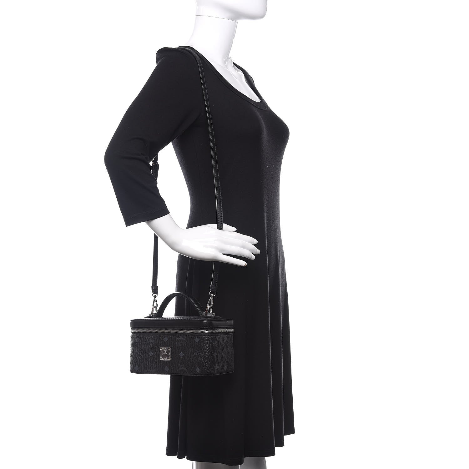 MCM Visetos Vanity Case Black 2 of 9