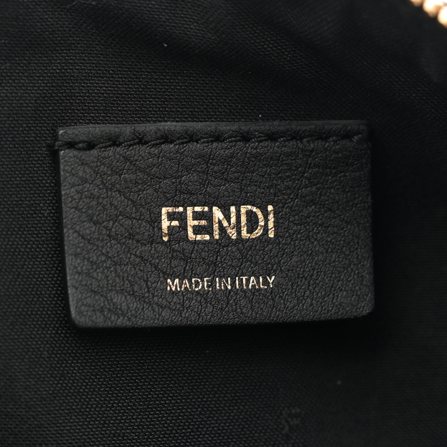 Fendi Vitello Grace Matte Medium Fendigraphy Hobo Bag Black 6 of 11