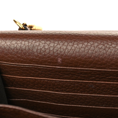 Gucci Cellarius Calfskin GG Marmont Chain Wallet Nut Brown 9 of 9