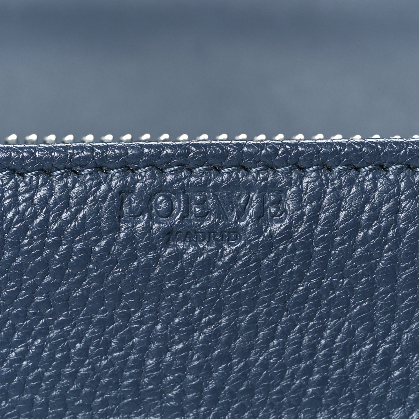 Goatskin Continental Wallet Navy