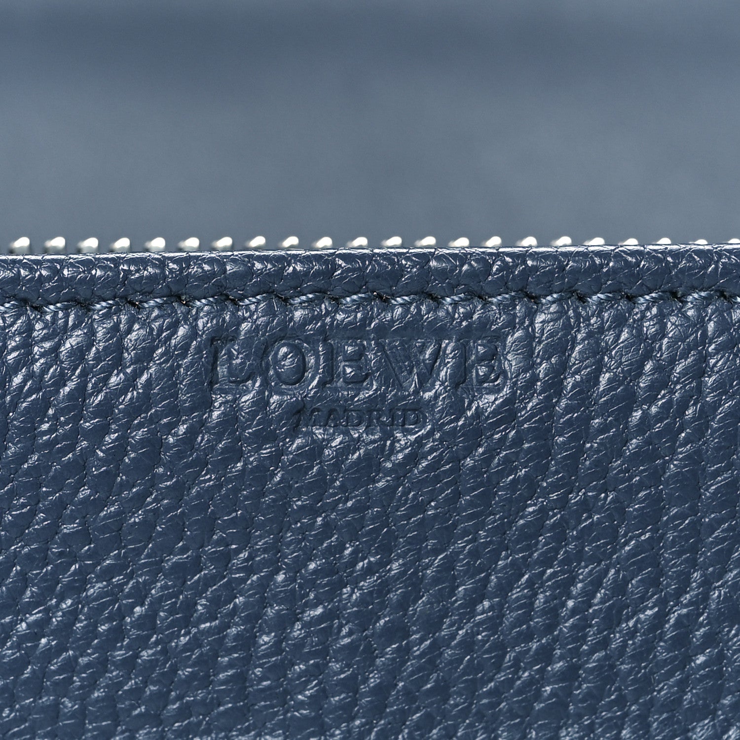 Loewe Goatskin Continental Wallet Navy 6 of 8