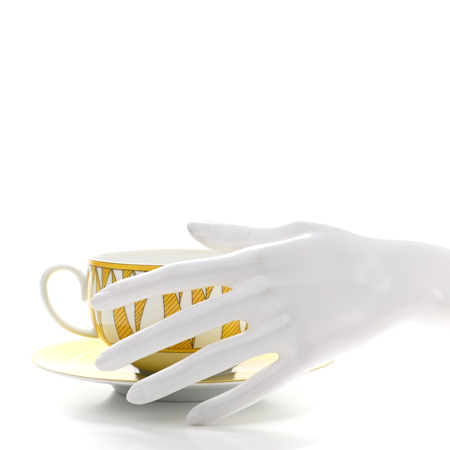 Hermes Porcelain Soleil d'Hermes Breakfast Cup And Saucer Set Of 2 2 of 13