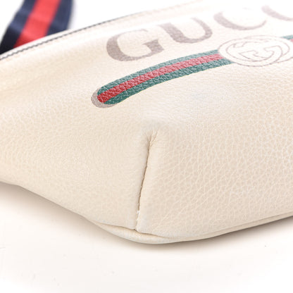 Gucci Grained Calfskin Small Logo Belt Bag White 10 of 12