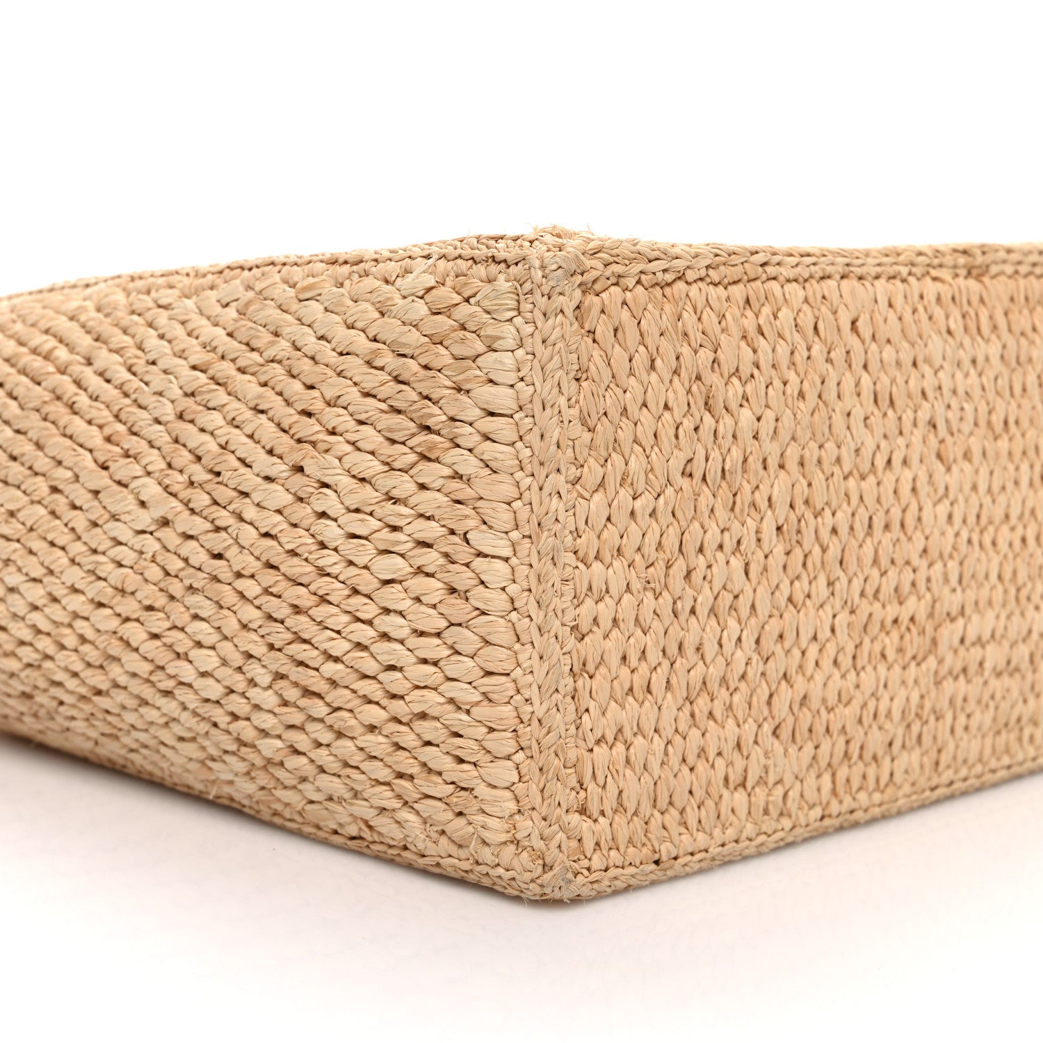 Celine Raffia Calfskin Triomphe Small Cabas Thais Tan 10 of 12