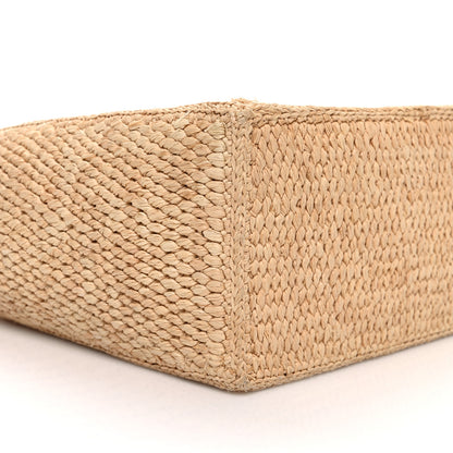 Celine Raffia Calfskin Triomphe Small Cabas Thais Tan 10 of 12