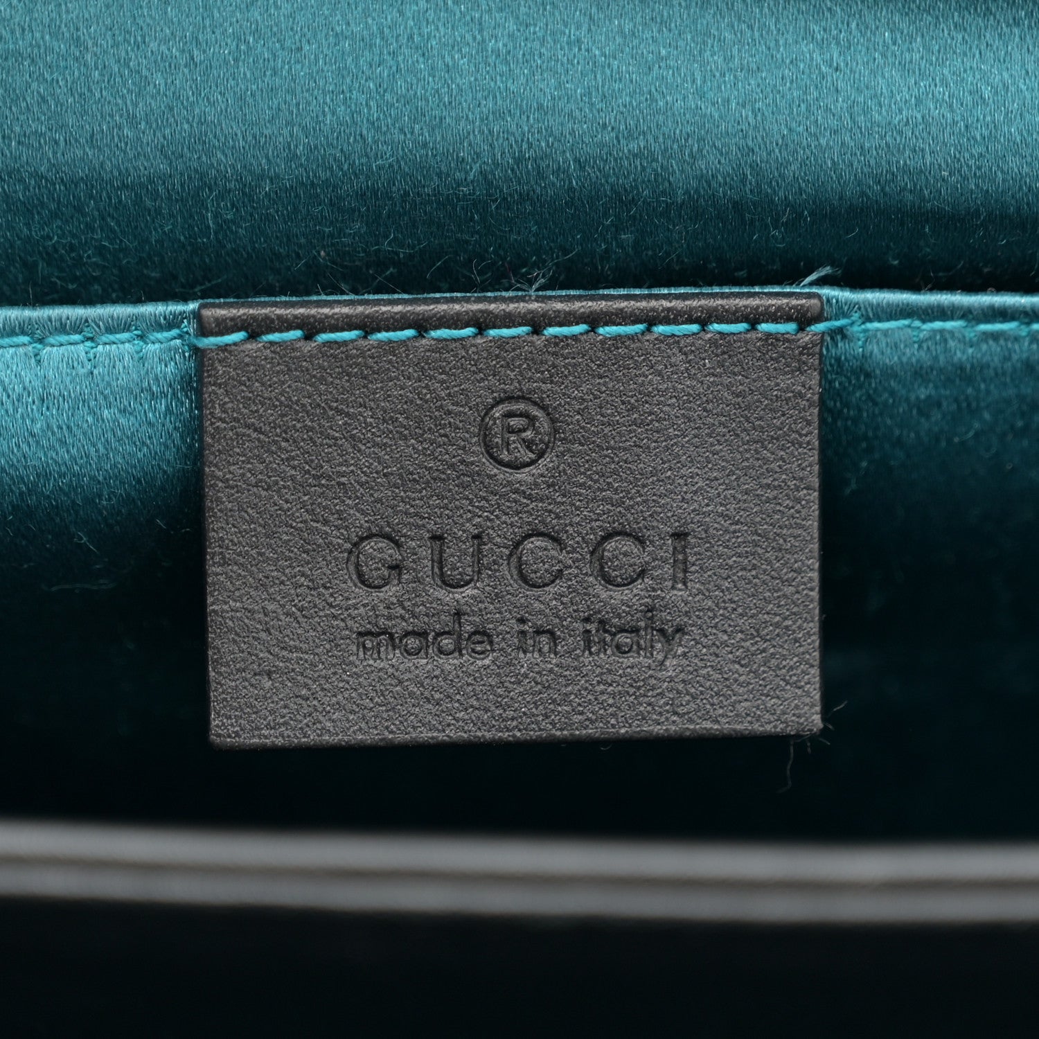 Gucci Suede Patent Web Dragon Embroidered Small Ophidia Chain Shoulder Bag Blue Black 6 of 11