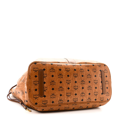MCM Visetos Large Liz Reversible Shopper Tote Cognac 6 of 14