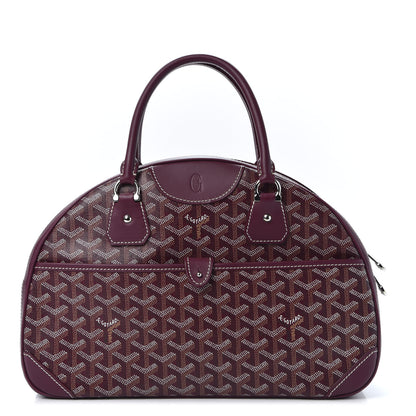 Goyard Goyardine Saint Jeanne MM Bowler Burgundy 1 of 8