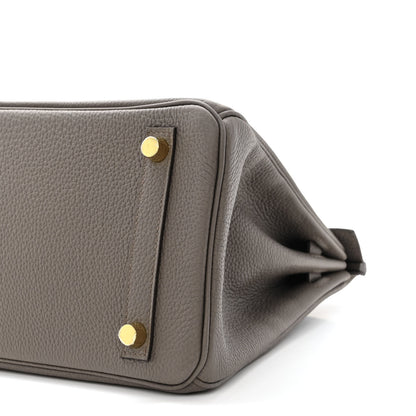Hermes Togo Birkin 25 Etain 10 of 11