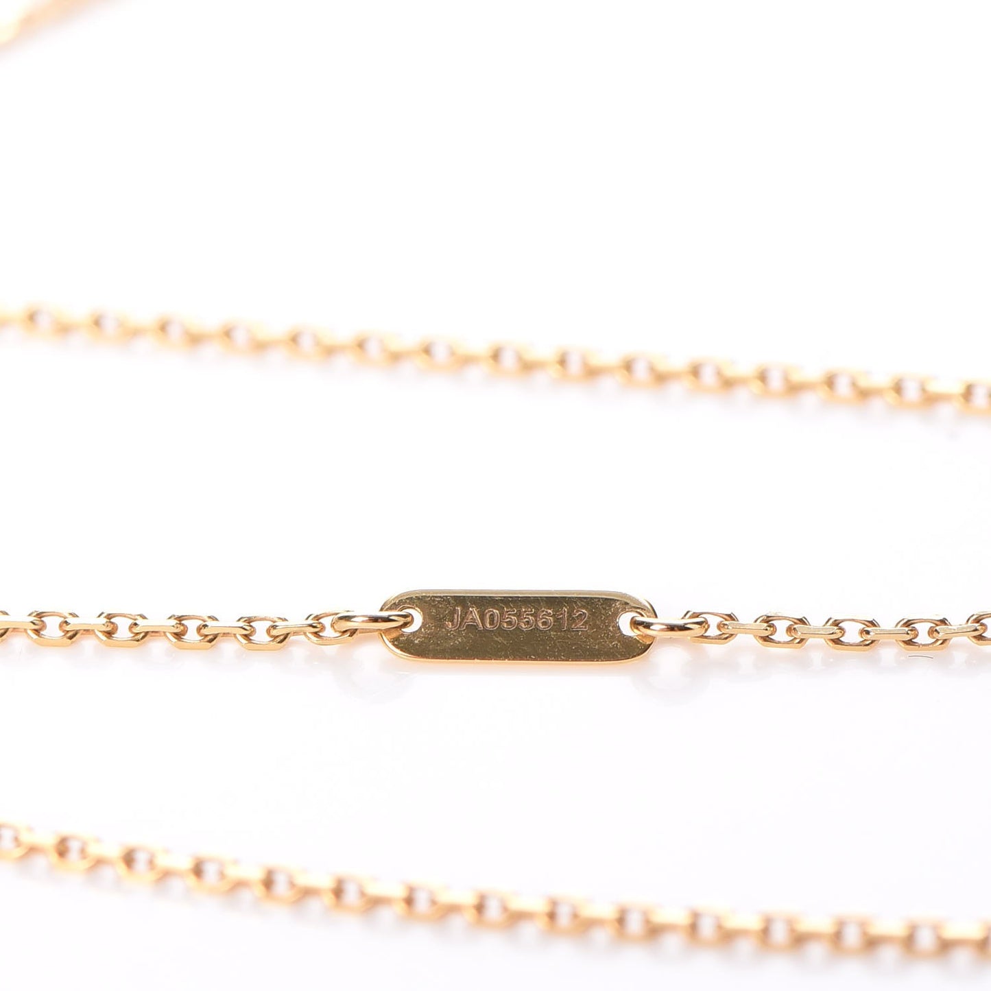 18K Yellow Gold Mother of Pearl Sweet Alhambra Pendant Necklace