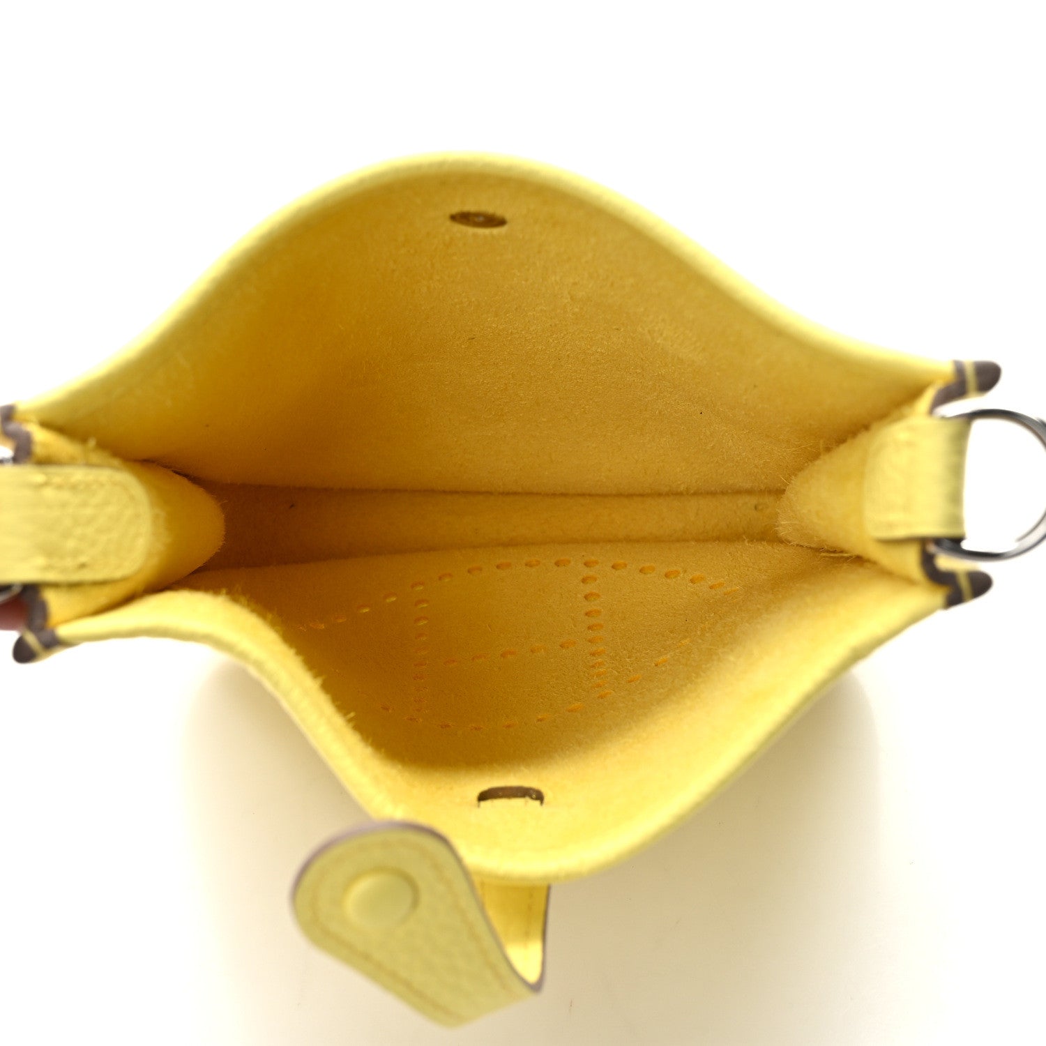 Hermes Taurillon Clemence Evelyne TPM Limoncello 5 of 9