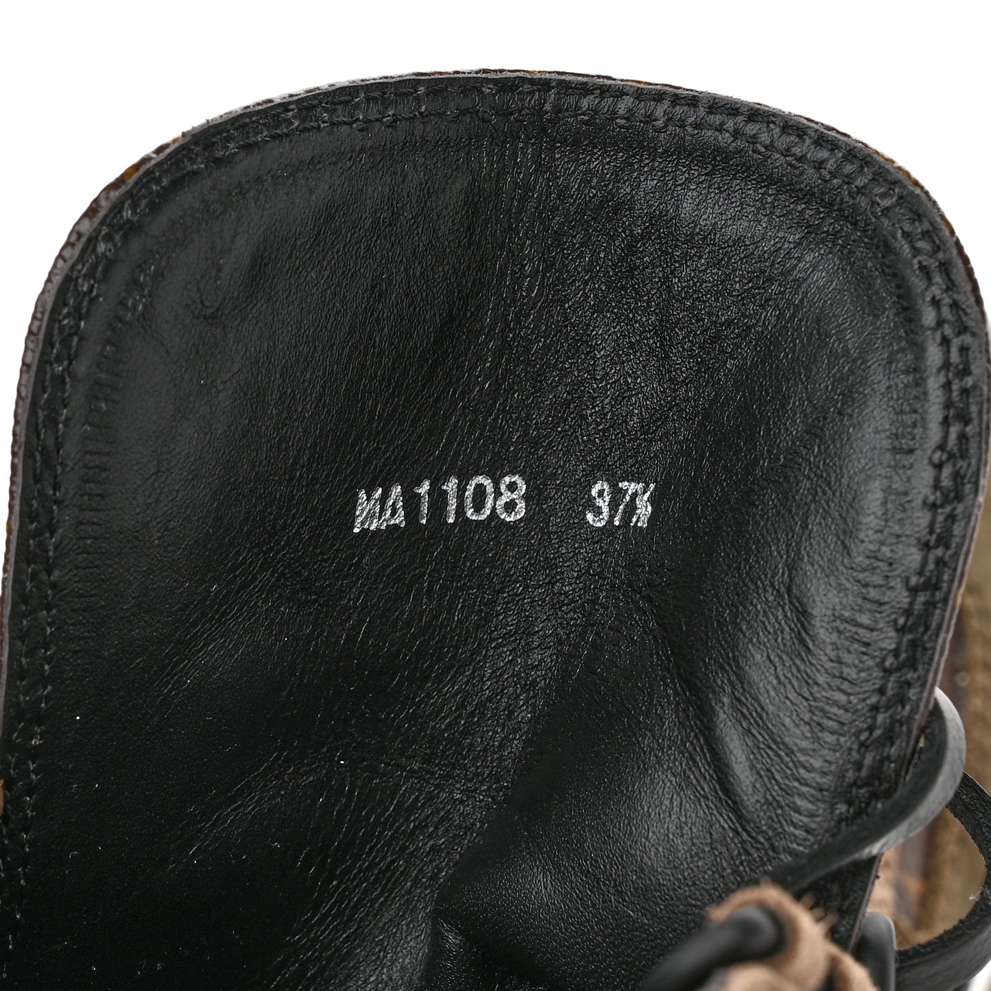 Suede Calfskin Monogram Laureate Platform Desert Boots 37.5 Taupe
