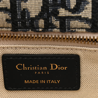 Christian Dior Oblique Small DiorAddict Flap Bag Navy Blue 6 of 12