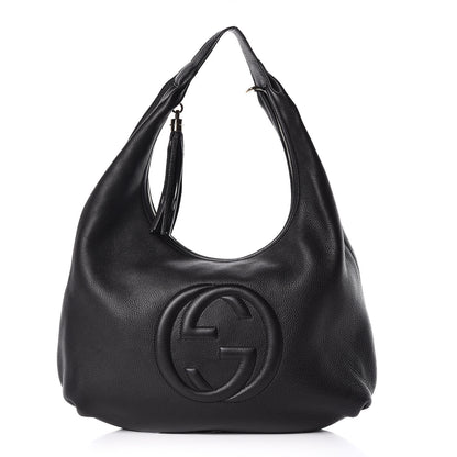 Gucci Pebbled Calfskin Soho Hobo Black 1 of 10