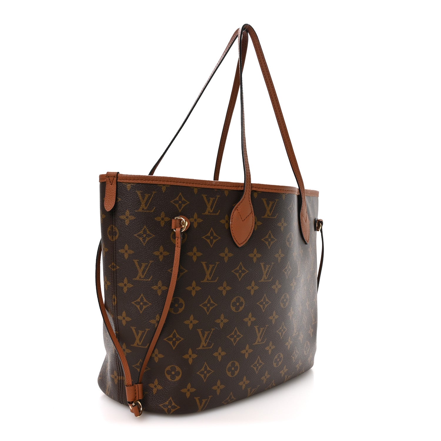 Louis Vuitton Monogram Calfskin Neo Neverfull Inside Out MM Tan 5 of 18