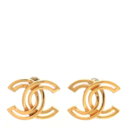 Chanel Metal Obazine CC Earrings Gold 1 of 5