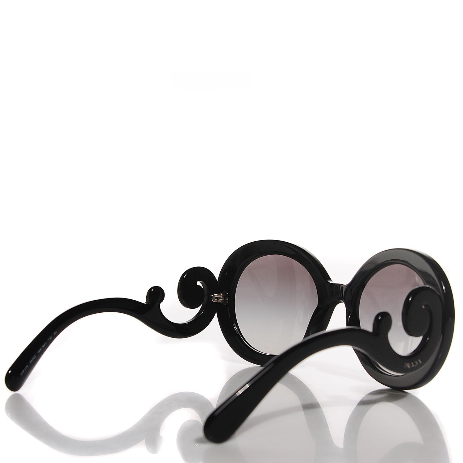 Prada Baroque Sunglasses SPR 27N Black 2 of 6