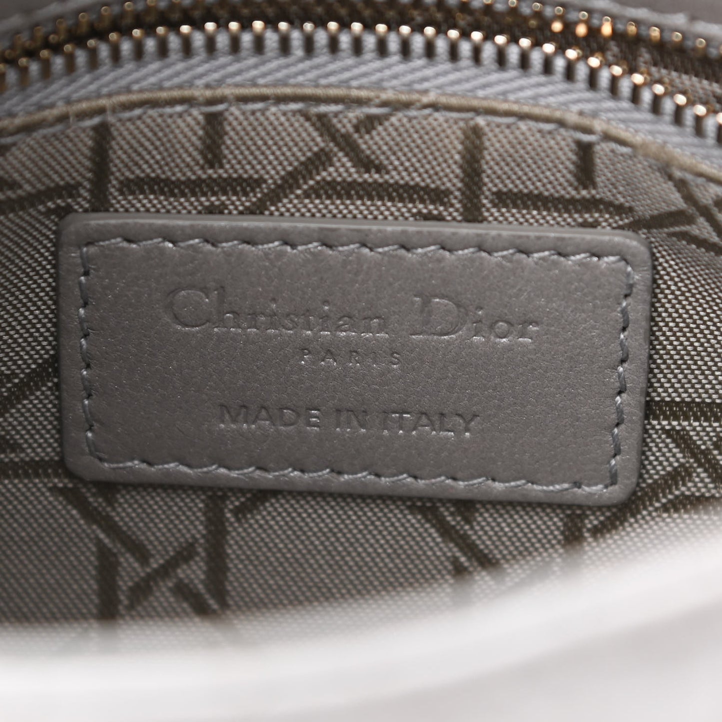 Lambskin Cannage Mini Lady Dior Grey