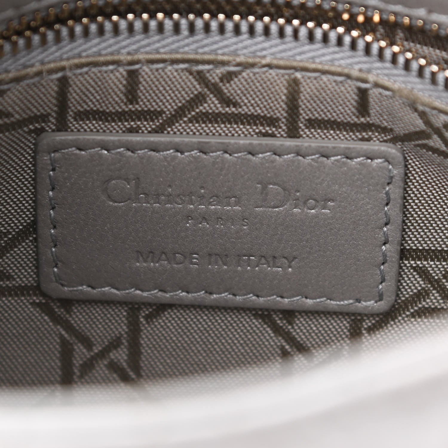 Christian Dior Lambskin Cannage Mini Lady Dior Grey 6 of 9