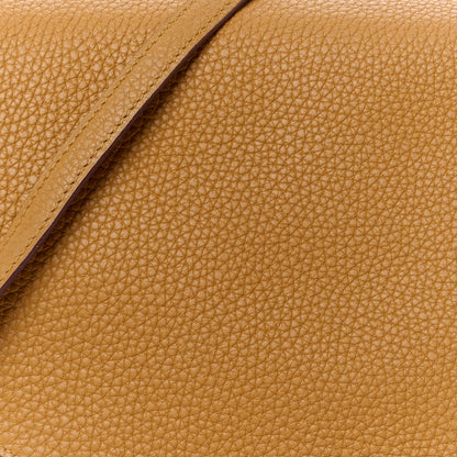 Hermes Taurillon Clemence Chevre Mysore Saut 25 Sesame Craie Lime 9 of 15