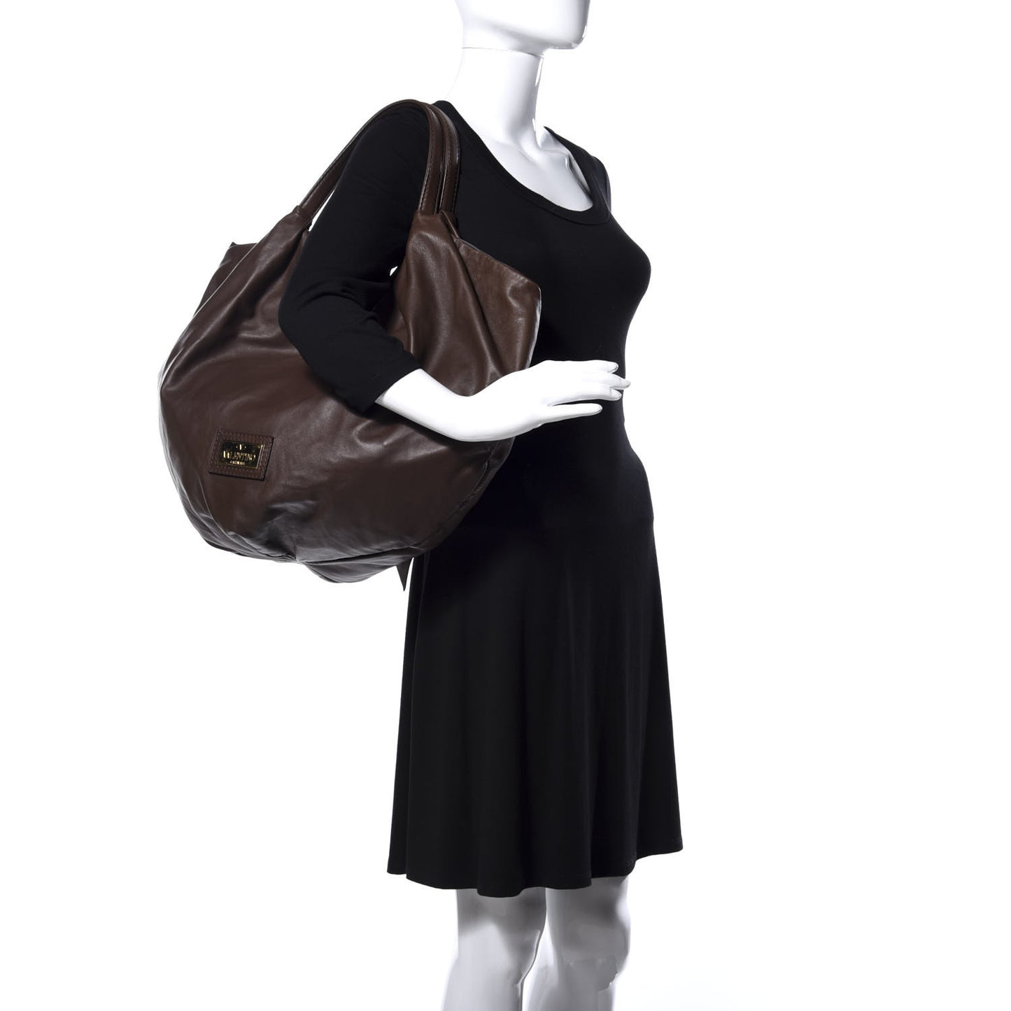 Nappa 360 Bow Shoulder Bag Brown