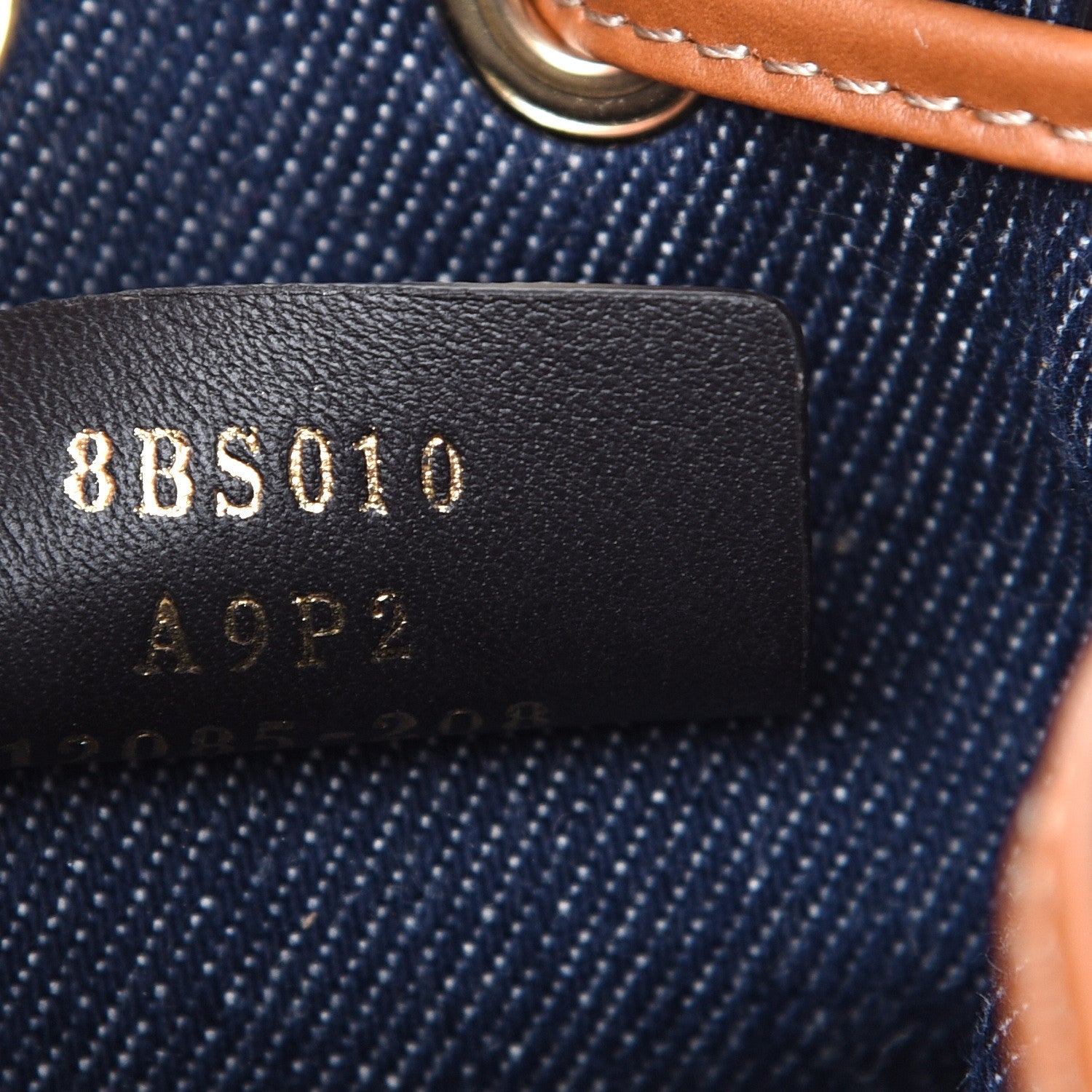 Fendi Denim Vitello King F is Fendi FF Embroidered Mini Mon Tresor Bucket Bag Blue Cuoio 6 of 9