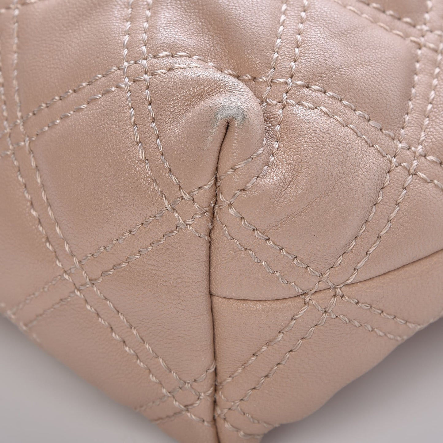 Lambskin Quilted The XL Single Flap Beige