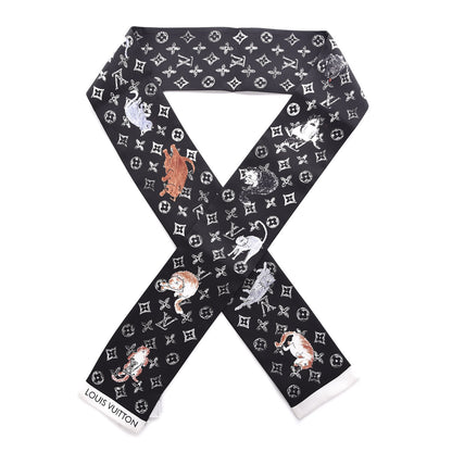 Louis Vuitton Silk Catogram Classic Bandeau Black 1 of 5