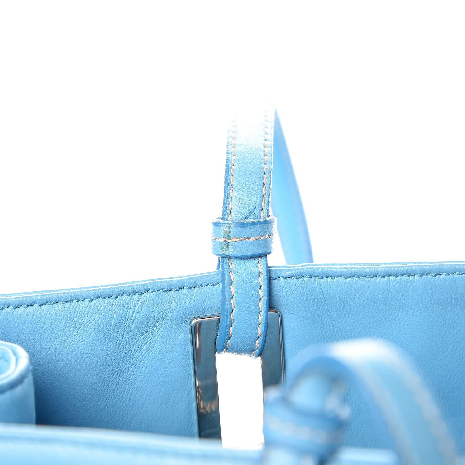 Prada Soft Calf Tote Turchese 9 of 18