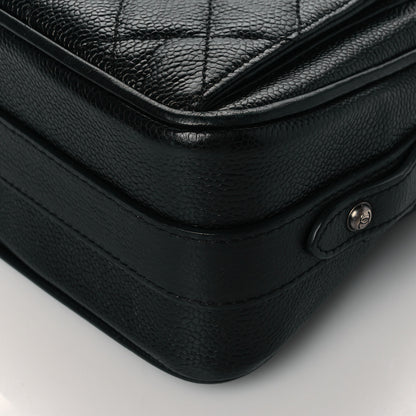 Chanel Caviar Quilted Medium Business Trip Camera Bag Black 9 of 9