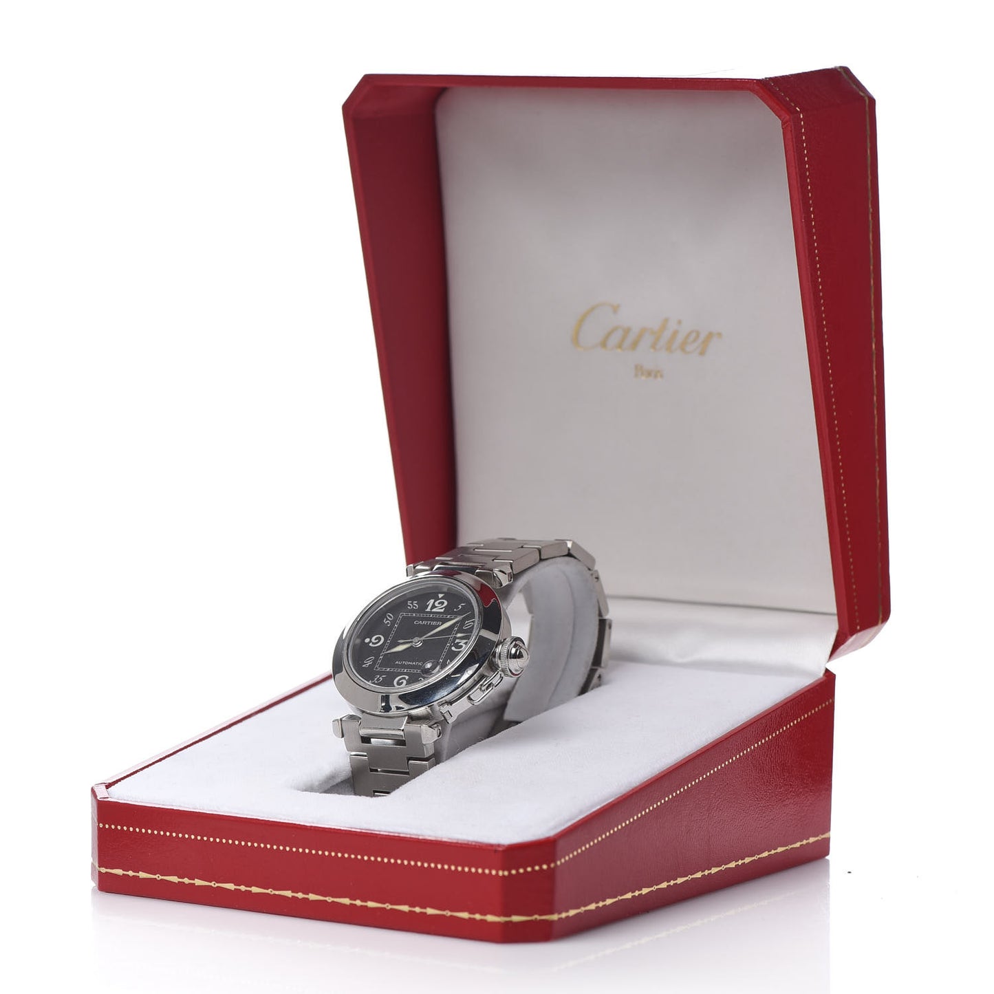 Stainless Steel 35mm Pasha C Automatic Watch Black
