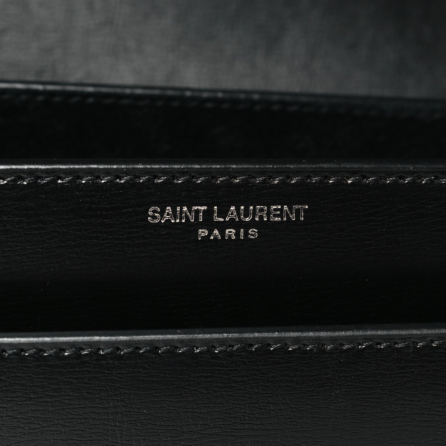 Saint Laurent Calfskin Large Monogram Sunset Black 6 of 10