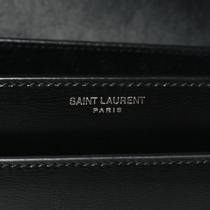 Saint Laurent Calfskin Large Monogram Sunset Black 6 of 10