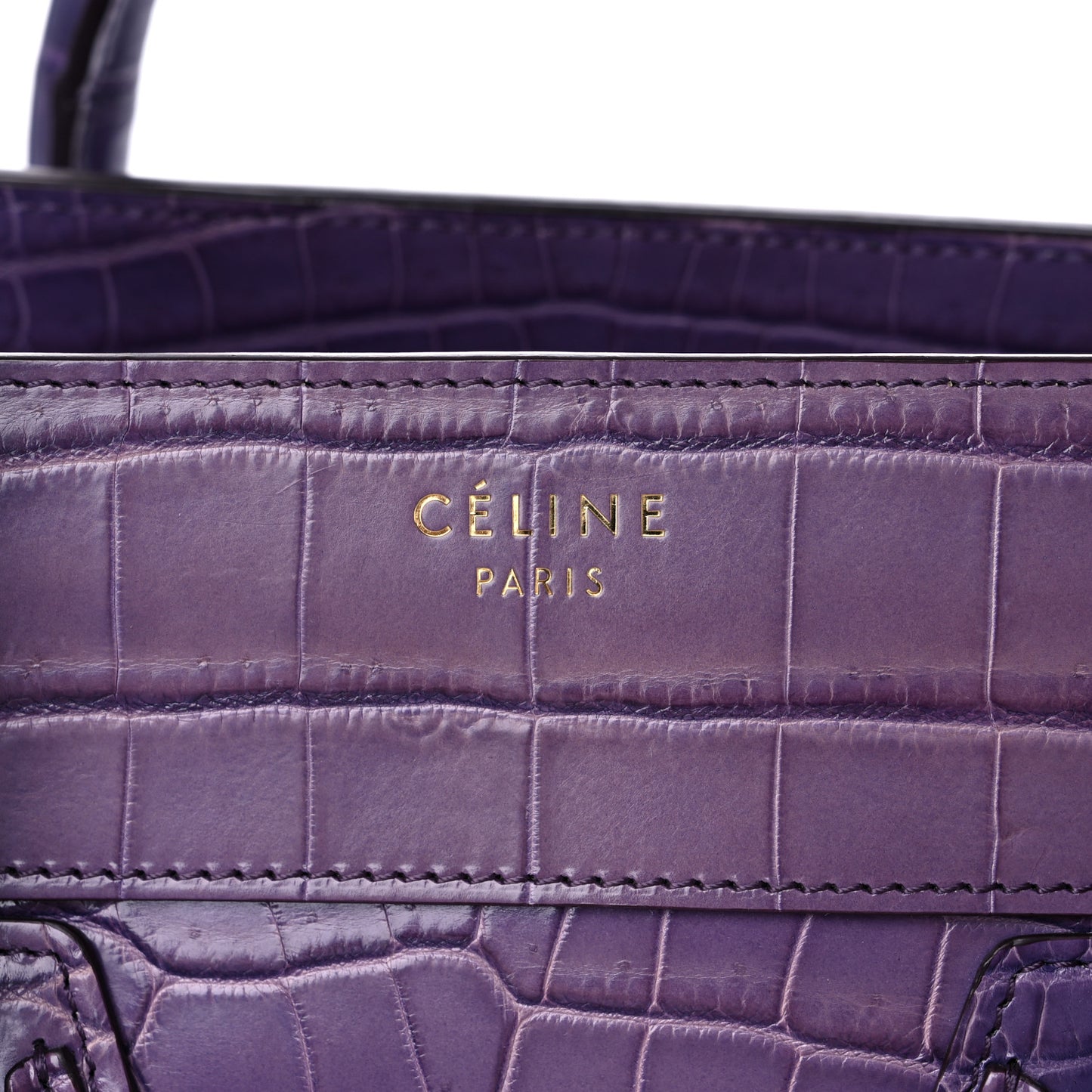 Crocodile Mini Luggage Purple