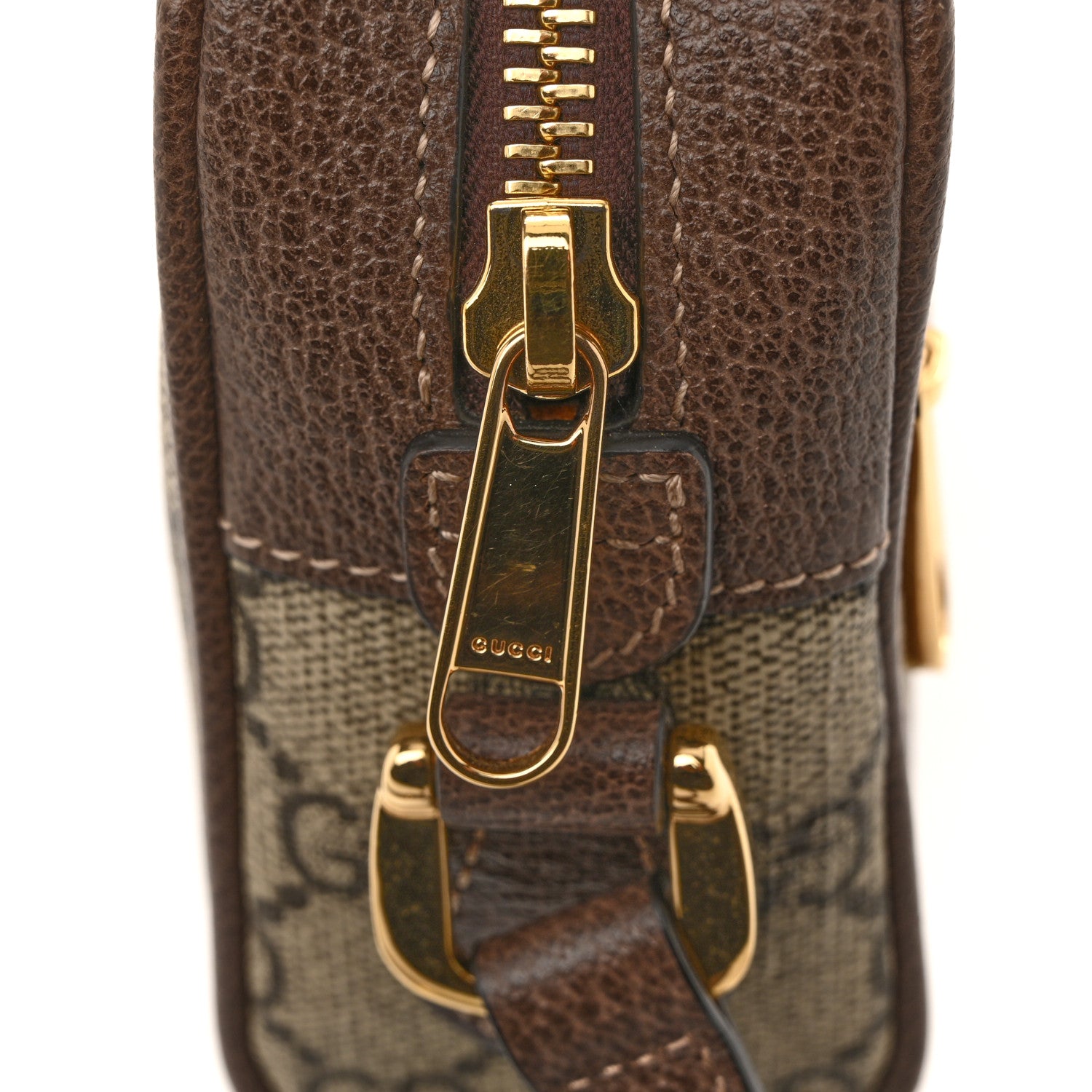 Gucci GG Supreme Monogram Web Mini Ophidia Shoulder Bag Brown 12 of 12