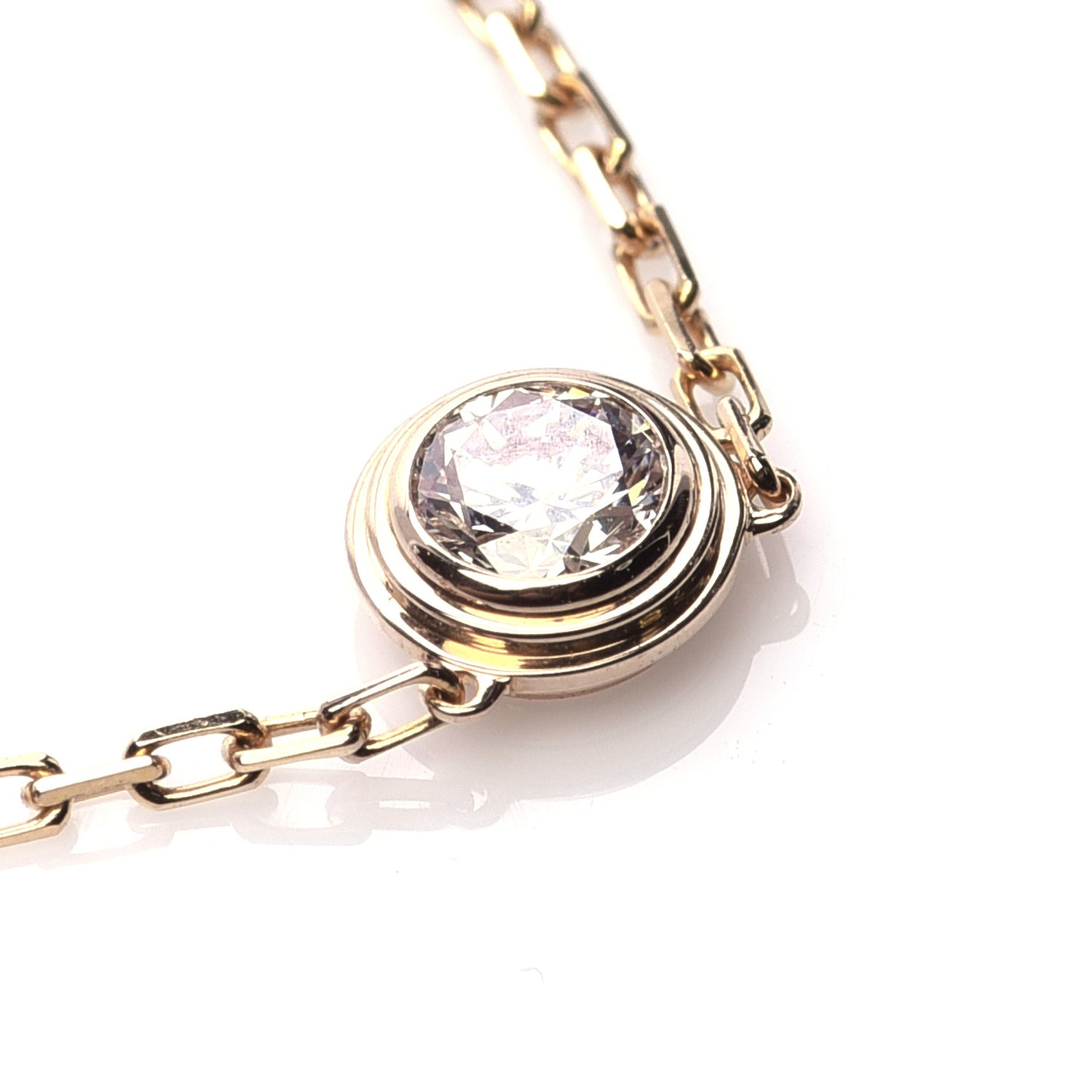 18K Yellow Gold Diamond LM D'Amour Pendant Necklace