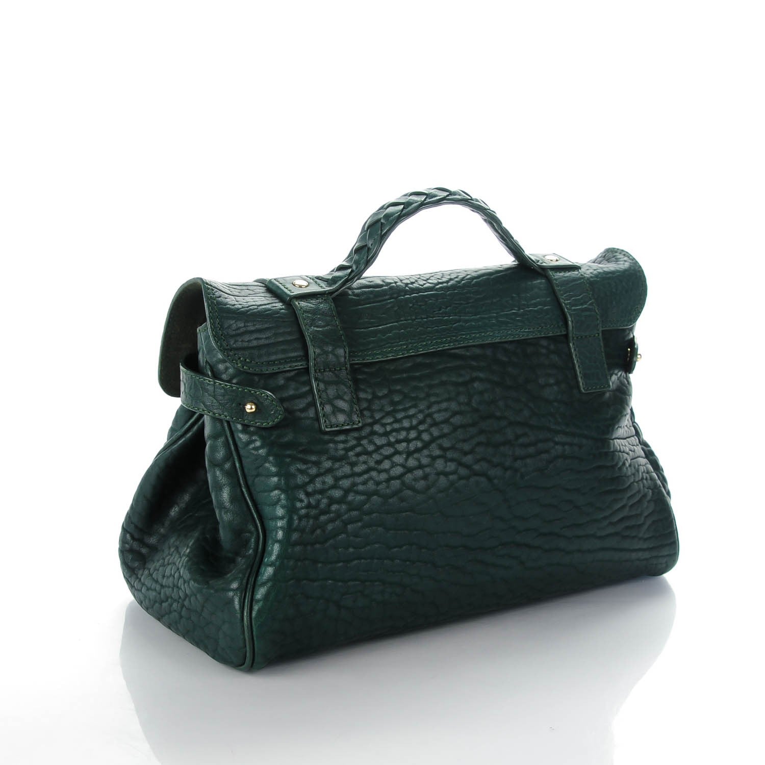 Mulberry Shrunken Calfskin Medium Alexa Pheasant Green 3 of 7