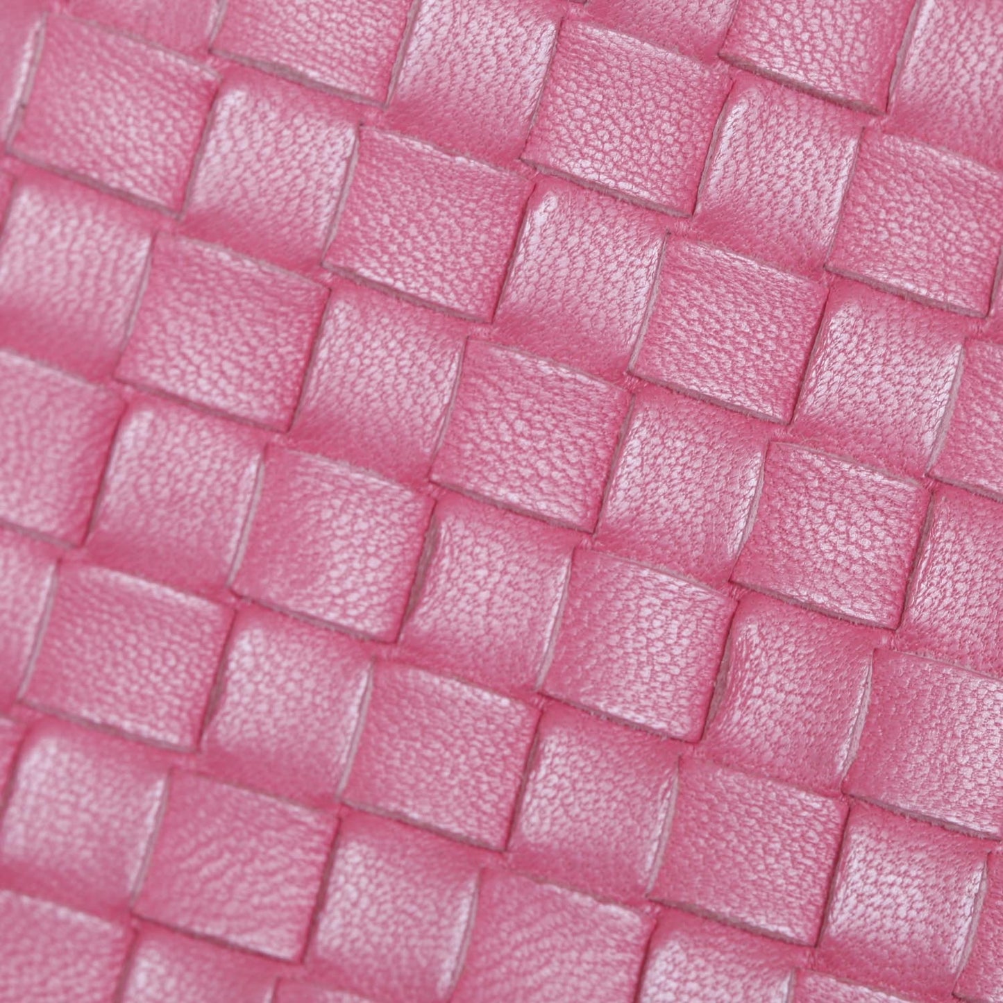 Nappa Intrecciato Zip Around Wallet Petal Pink