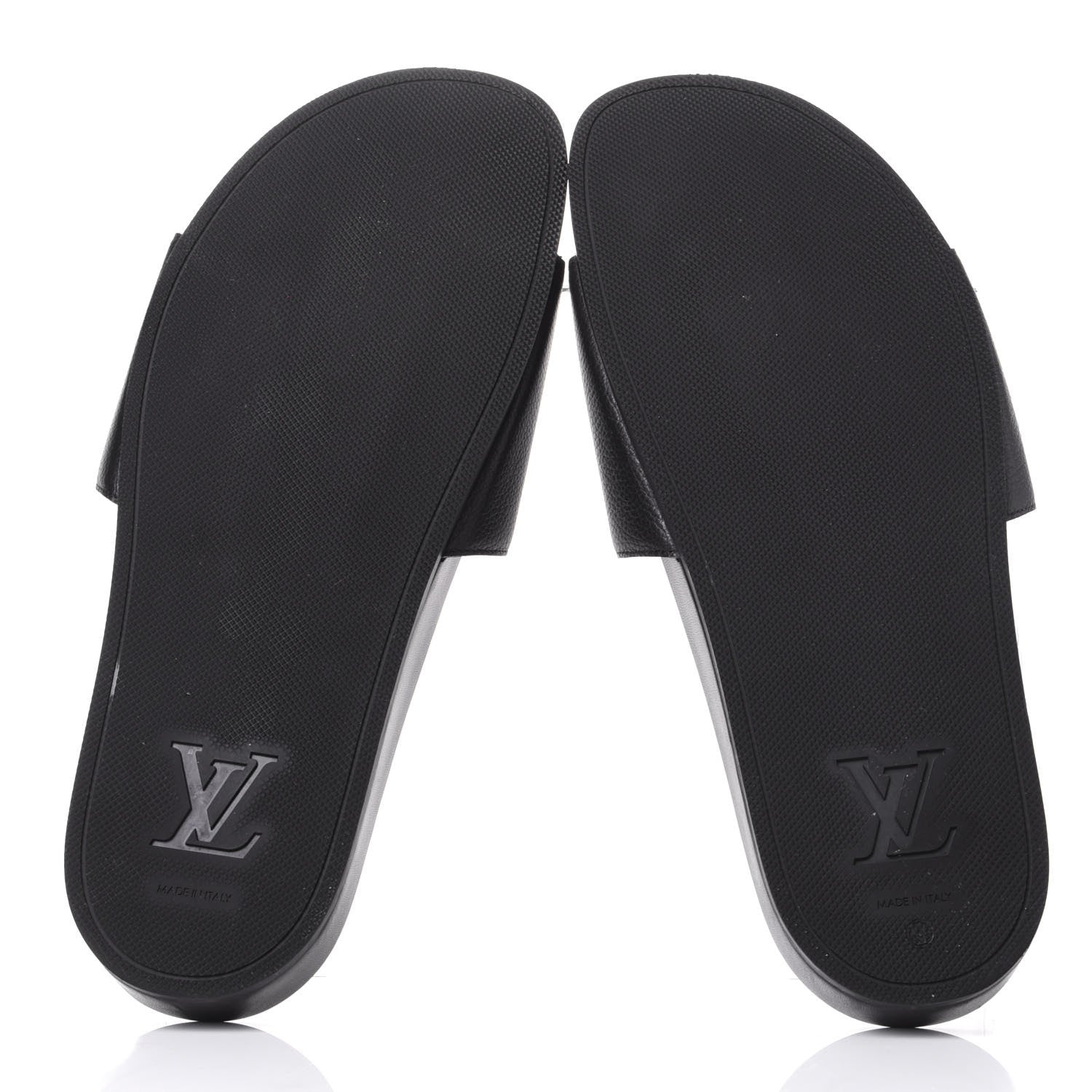 Louis Vuitton Calfskin Mens New Wave Mirabeau Flat Mules Black 7 of 10