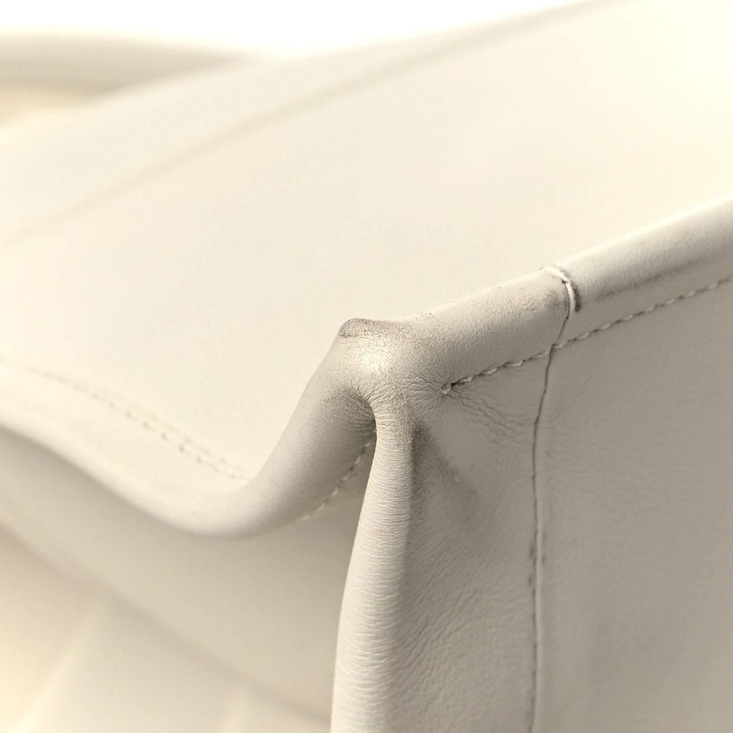 Calfskin Large Surrealism Book Tote Ivory