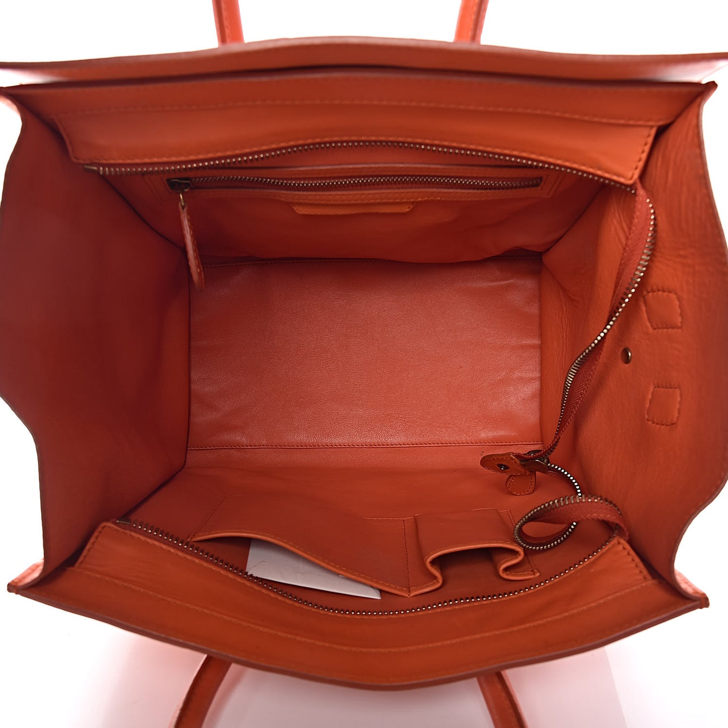 Smooth Calfskin Mini Luggage Bright Orange