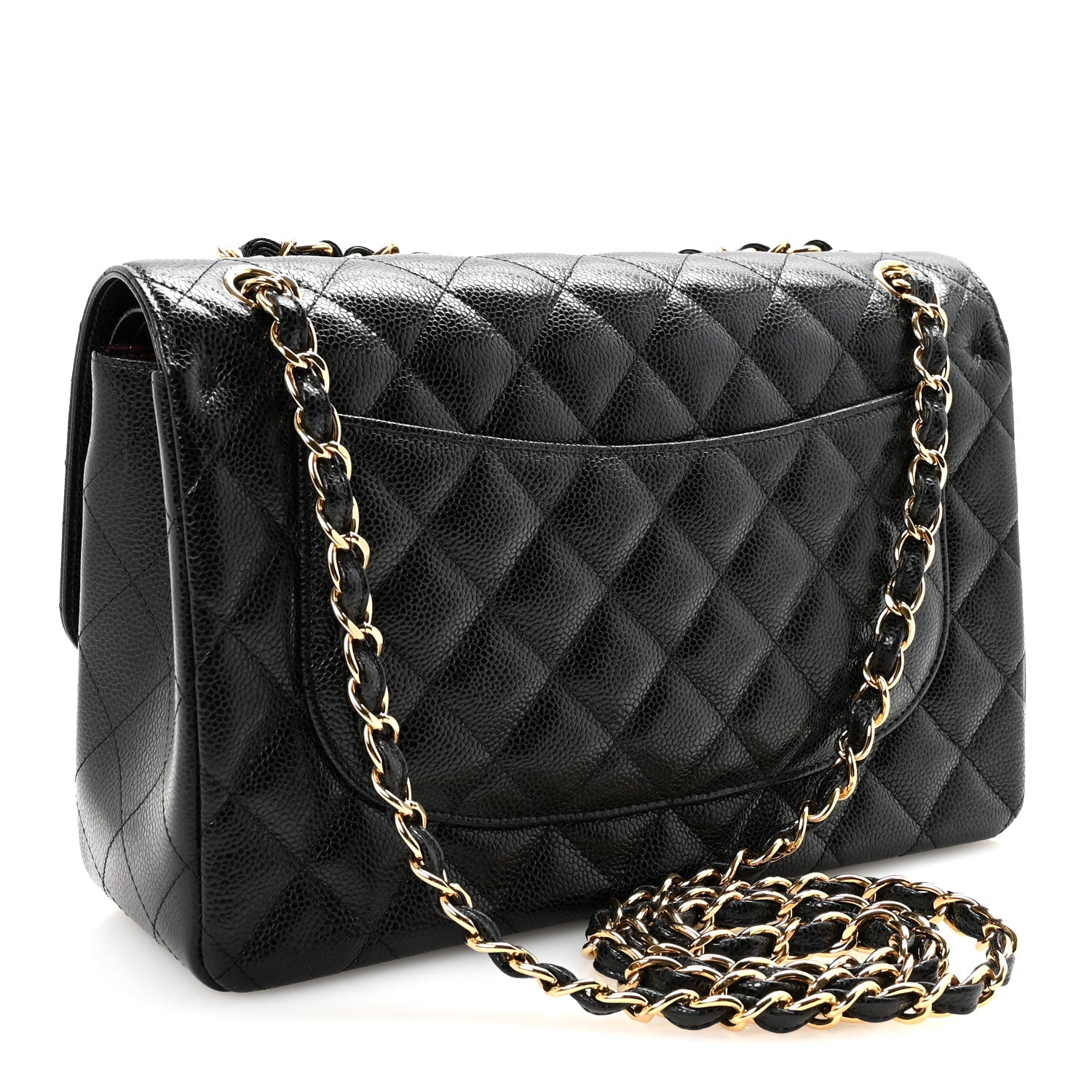 Chanel Caviar Quilted Jumbo Double Flap Black 3 of 11