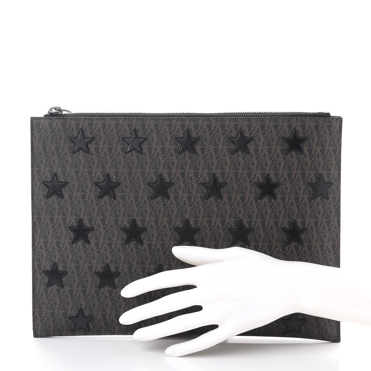 Nappa Toile Classic Monogram Star Rider iPad Pouch Nero Black Lino