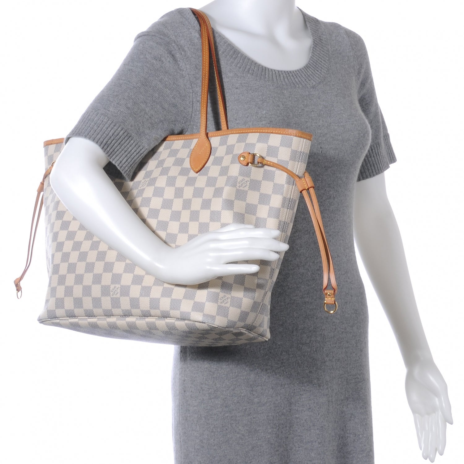 Louis Vuitton Damier Azur Neverfull MM 2 of 7