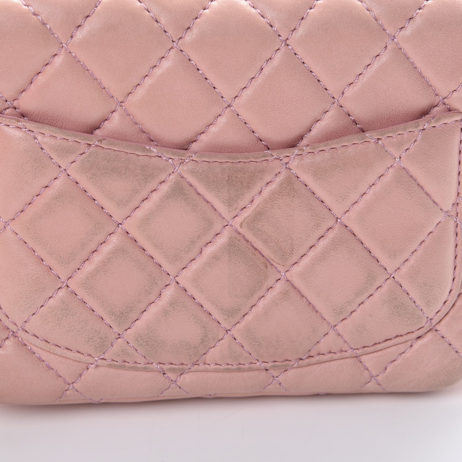 Chanel Lambskin Quilted Mini Square Flap Pink 13 of 15
