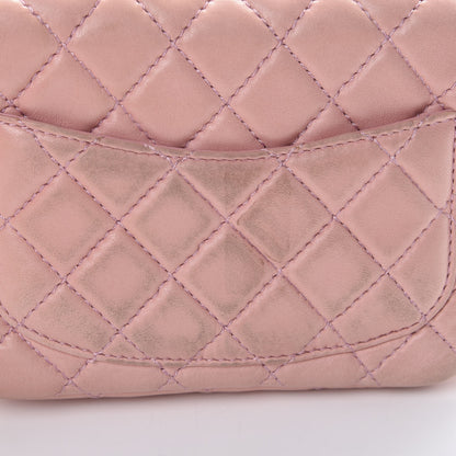 Chanel Lambskin Quilted Mini Square Flap Pink 13 of 15