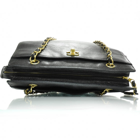 Caviar Shopper Tote Black